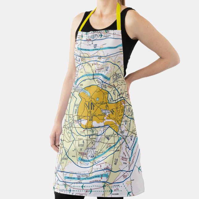 Dallas Ft. Worth Flyway Chart Apron (Insitu)
