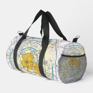 Dallas - Ft. Worth Flyway Chart Duffle Bag
