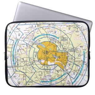Dallas - Ft. Worth Flyway Chart Laptop Sleeve