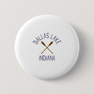 Dallas Lake Indiana Outdoors Vintage 6 Cm Round Badge