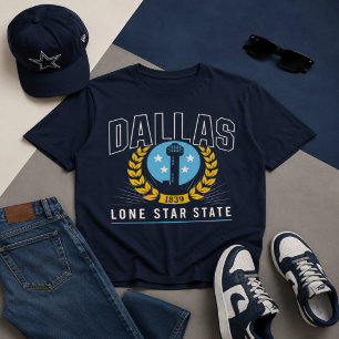 Dallas Lone Star State Vintage Graphic T-Shirt