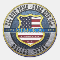 Dallas Police Memorial Thin Blue Line