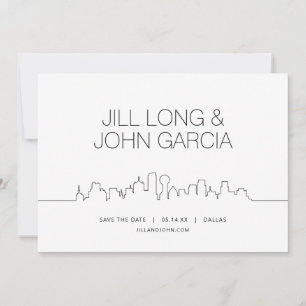 Dallas Save the Date Invitation
