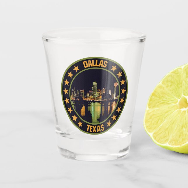 Dallas                                             shot glass (Front)