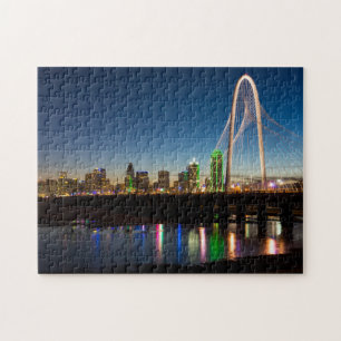 Dallas Skyline Dawn Jigsaw Puzzle