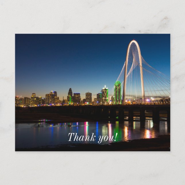 Dallas Skyline Dawn Postcard (Front)