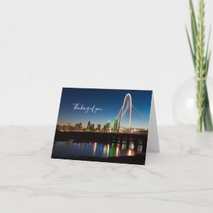 Dallas Skyline Dawn Thinking Of You Card