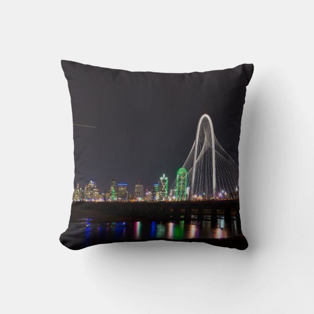 Dallas Skyline Hunt Cushion (Front)