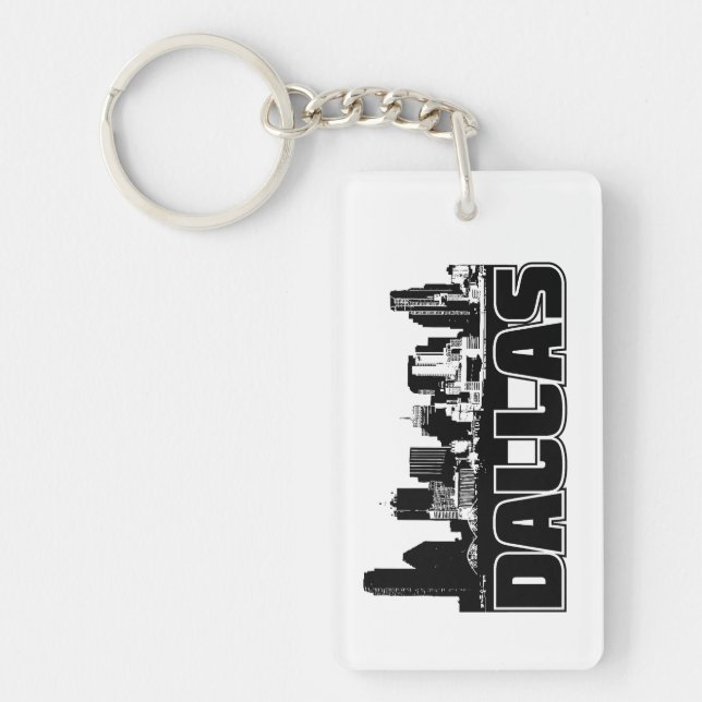 Dallas Skyline Key Ring (Front)