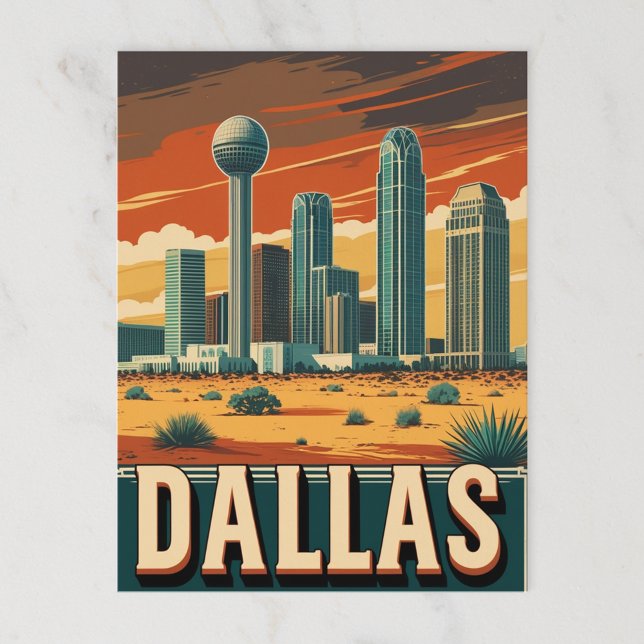 Dallas Skyline Postcard (Creator Uploaded)