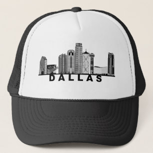 Dallas Skyline Silhouette Trucker Hat