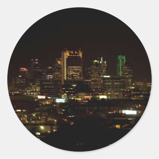 Dallas Skyline Stickers (Front)