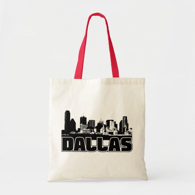 Dallas Skyline Tote Bag (Front)