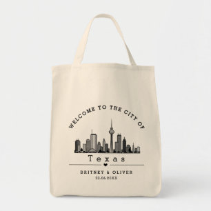 Dallas Skyline Tote Bag – Custom Wedding favour