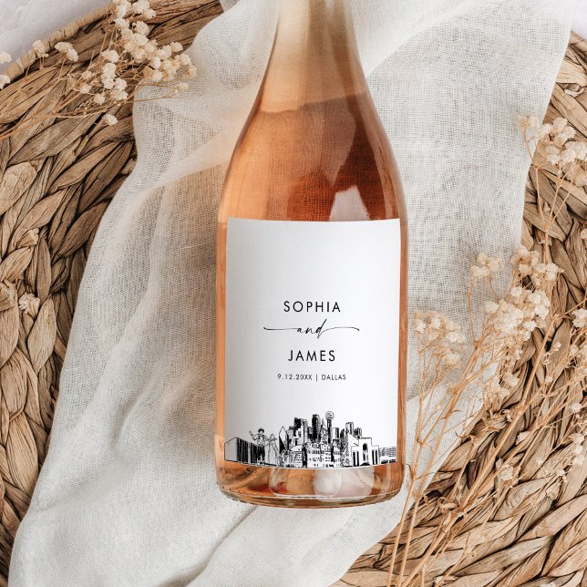 Dallas Skyline Wine Label (Creator Uploaded)