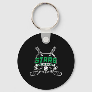 Dallas Stars Hockey Sticks Black Officially Licens Key Ring