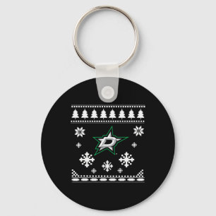 Dallas Stars Ugly Christmas Sweater Holidaze  Key Ring