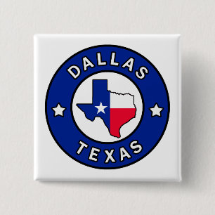Dallas Texas 15 Cm Square Badge