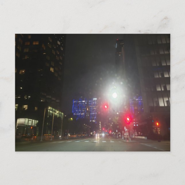 Dallas, Texas at Night Postcard (Front)