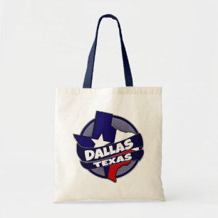 Dallas Texas flag burst reusable bag