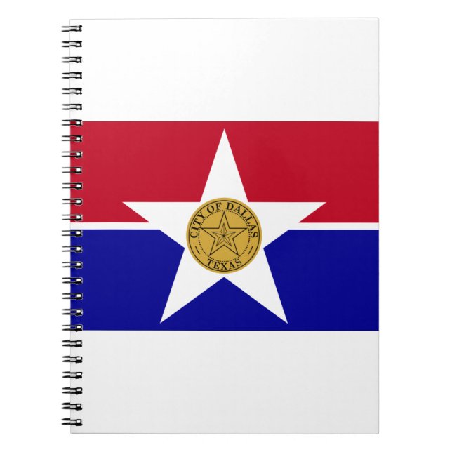Dallas Texas Flag Notebook (Front)