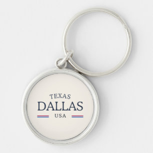 Dallas Texas Heritage – Classic Cream Key Ring