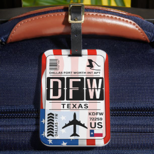 Dallas Texas Luggage Tag