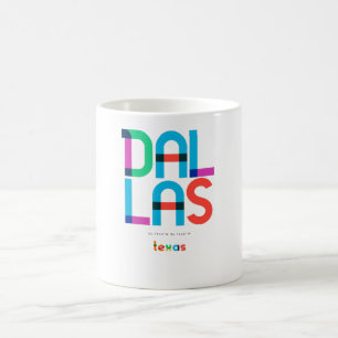 Dallas Texas Mid Century, Pop Art, Coffee Mug