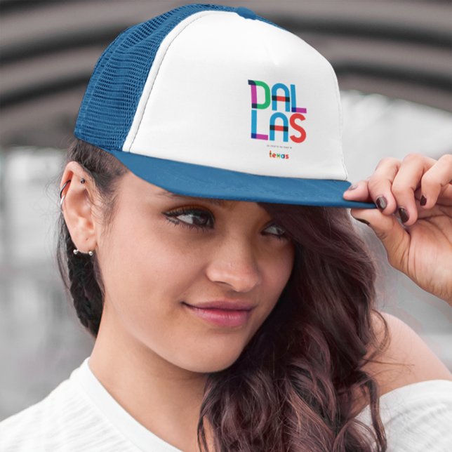Dallas Texas Mid Century, Pop Art, Trucker Hat (Creator Uploaded)