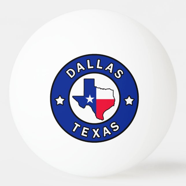 Dallas Texas Ping Pong Ball (Front)