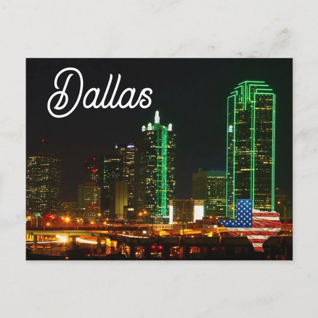 Dallas Texas Postcard (Front)