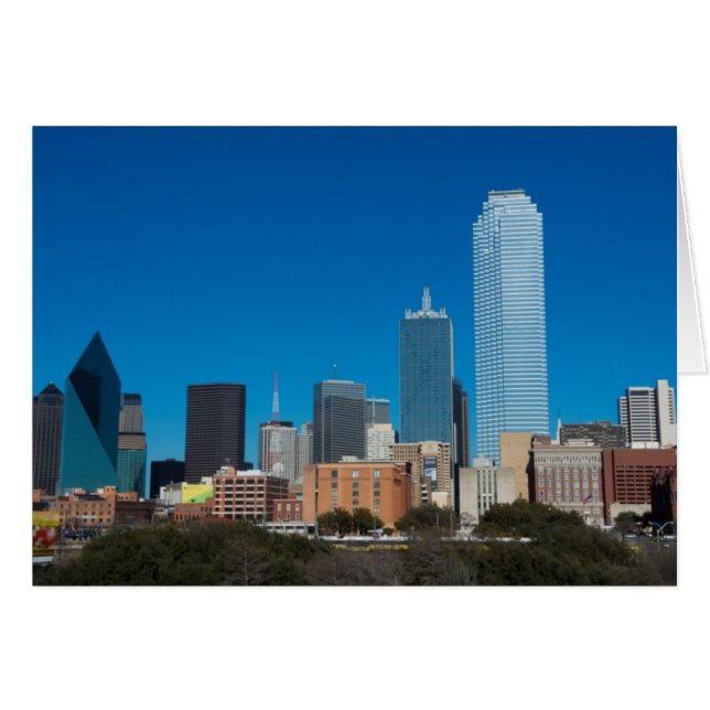 Dallas Texas skyline at sunset (Front Horizontal)