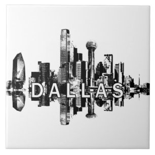 Dallas, Texas skyline Ceramic Tile