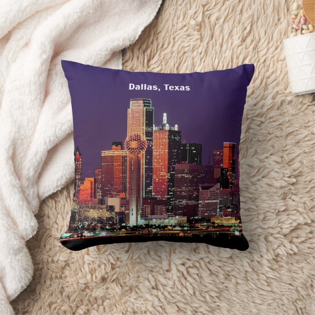 Dallas, Texas Skyline Cushion (Blanket)