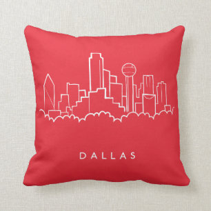 Dallas Texas Skyline Cushion
