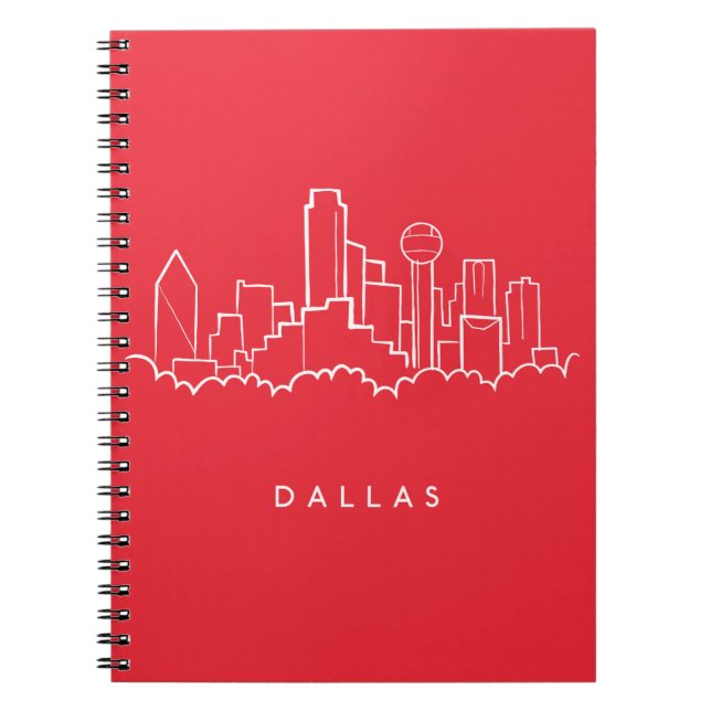 Dallas Texas Skyline Notebook (Front)