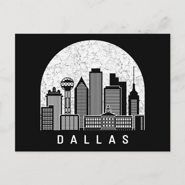 Dallas Texas Skyline Postcard (Front)