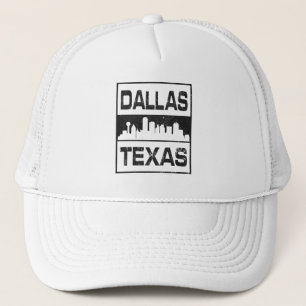 Dallas texas skyline trucker hat