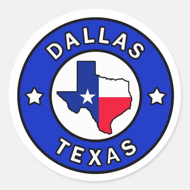Dallas Texas Sticker (Front)