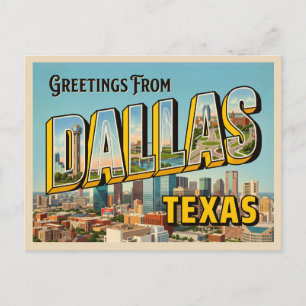 Dallas Texas Travel Postcard