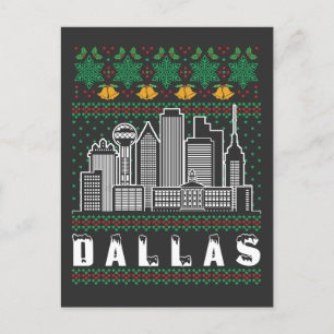 Dallas Texas Ugly Christmas Postcard