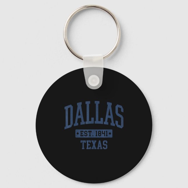 Dallas Texas Vintage Srts Design Dallas  Key Ring (Front)