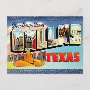 Dallas Texas  Vintage Travel Postcard