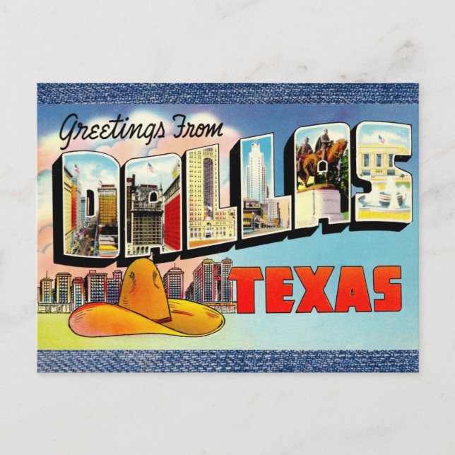 Dallas Texas  Vintage Travel Postcard (Front)