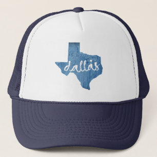 Dallas, Texas Wood Grain Trucker Hat