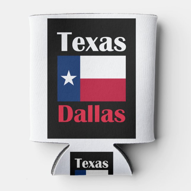 Dallas TX Can Cooler (Front)