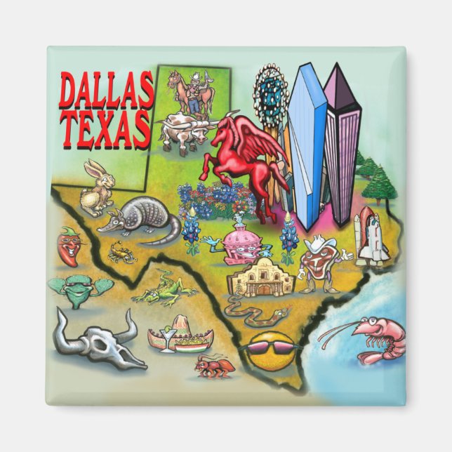 Dallas TX Magnet (Front)