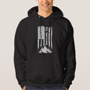 Dallas Tx Texas American Patriotic Distressed July Hoodie