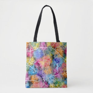 Dallas USA City Map Tote Bag