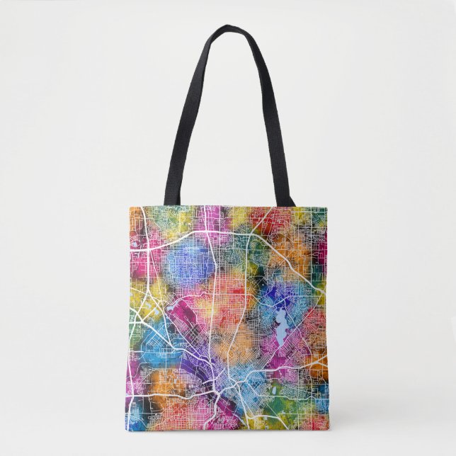 Dallas USA City Map Tote Bag (Front)